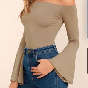 Off The Shoulder Bell Sleeve Top